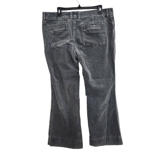 Eddie Bauer Womens Y2K Gray Corduroy Boot Cut Pants Size 16 Winter Fall Cozy - Picture 2 of 8